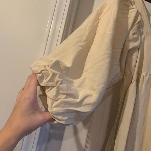 Sndys Cream Puff sleeve tiered Dress - Picture 3 of 9